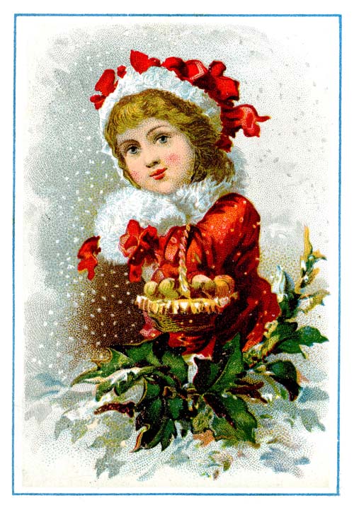 Victorian Clip Art & Image Collections: Winter & Christmas Cards & Ephemera